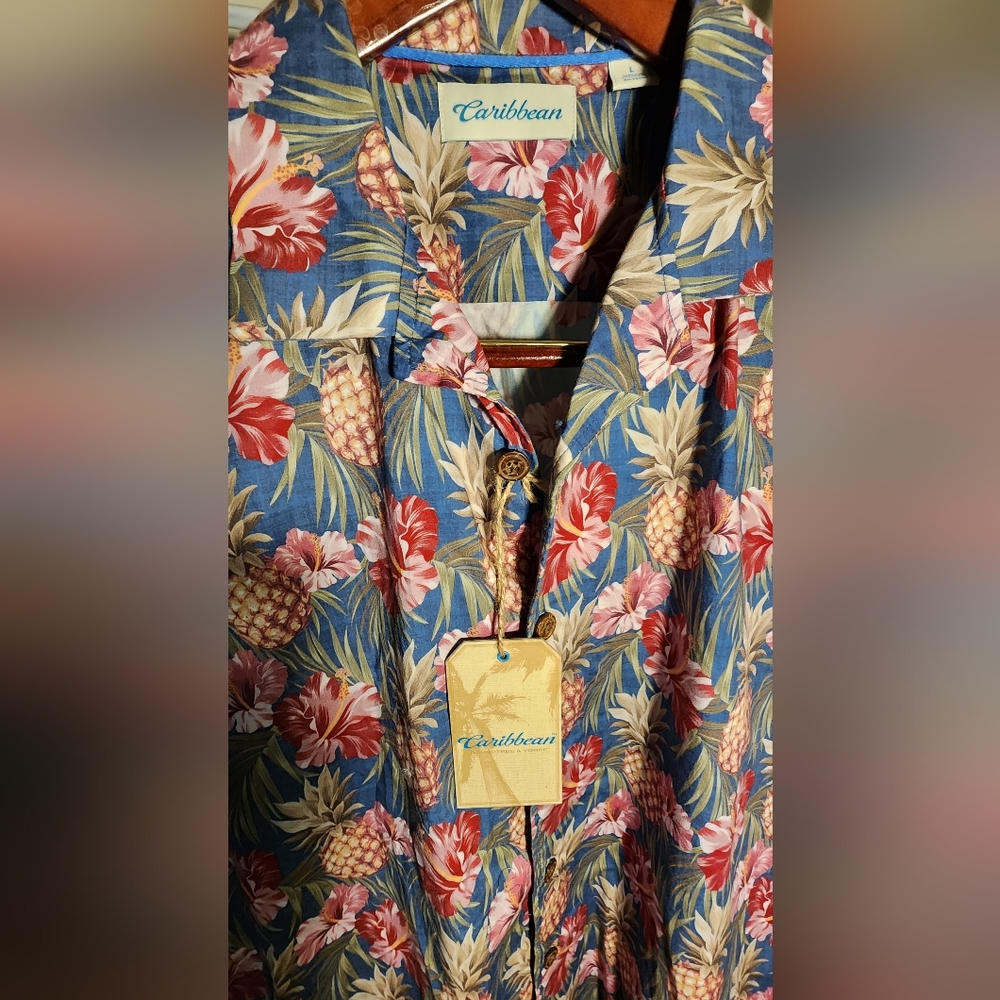 Caribbean brand. botton down